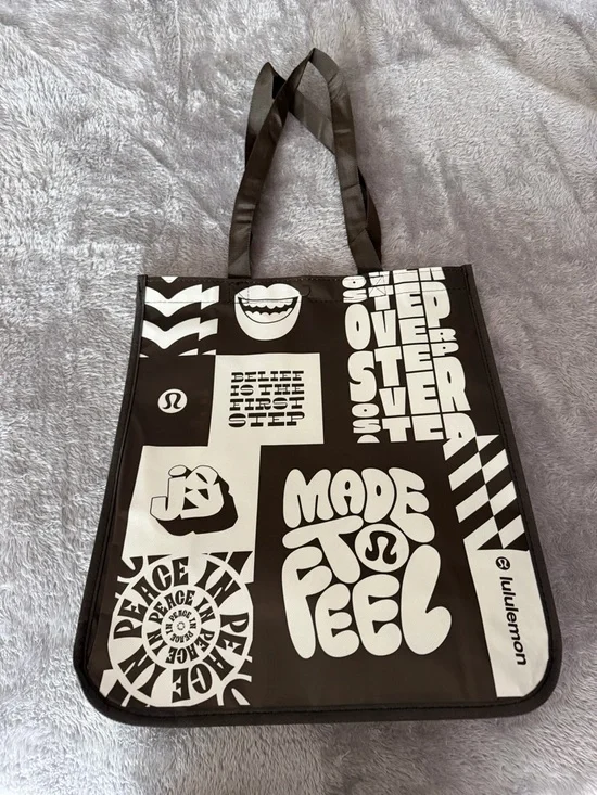 lululemon athletica Black and White Motivational Graphic Tote - Picture 2 of 6